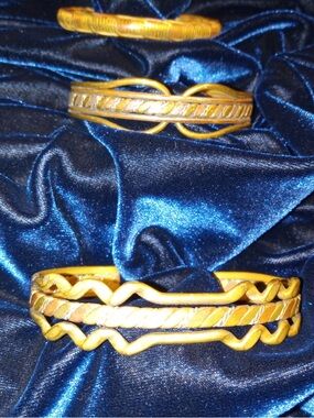 3 Brass Bracelets